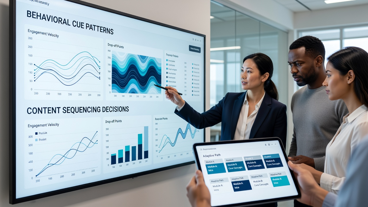 Examining Behavioral Cue Patterns That Influence Content Sequencing Decisions Within Modular E-Learning Environments