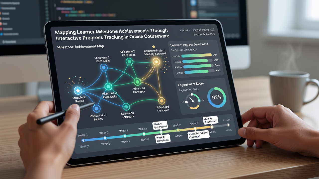 Mapping Learner Milestone Achievements Through Interactive Progress Tracking in Online Courseware